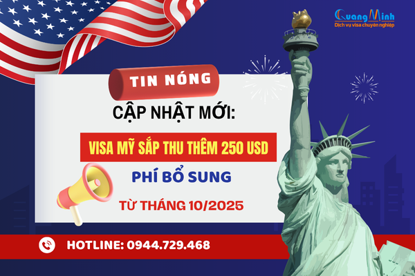 Visa mỹ tăng phí bổ sung 2025 - quang minh visa